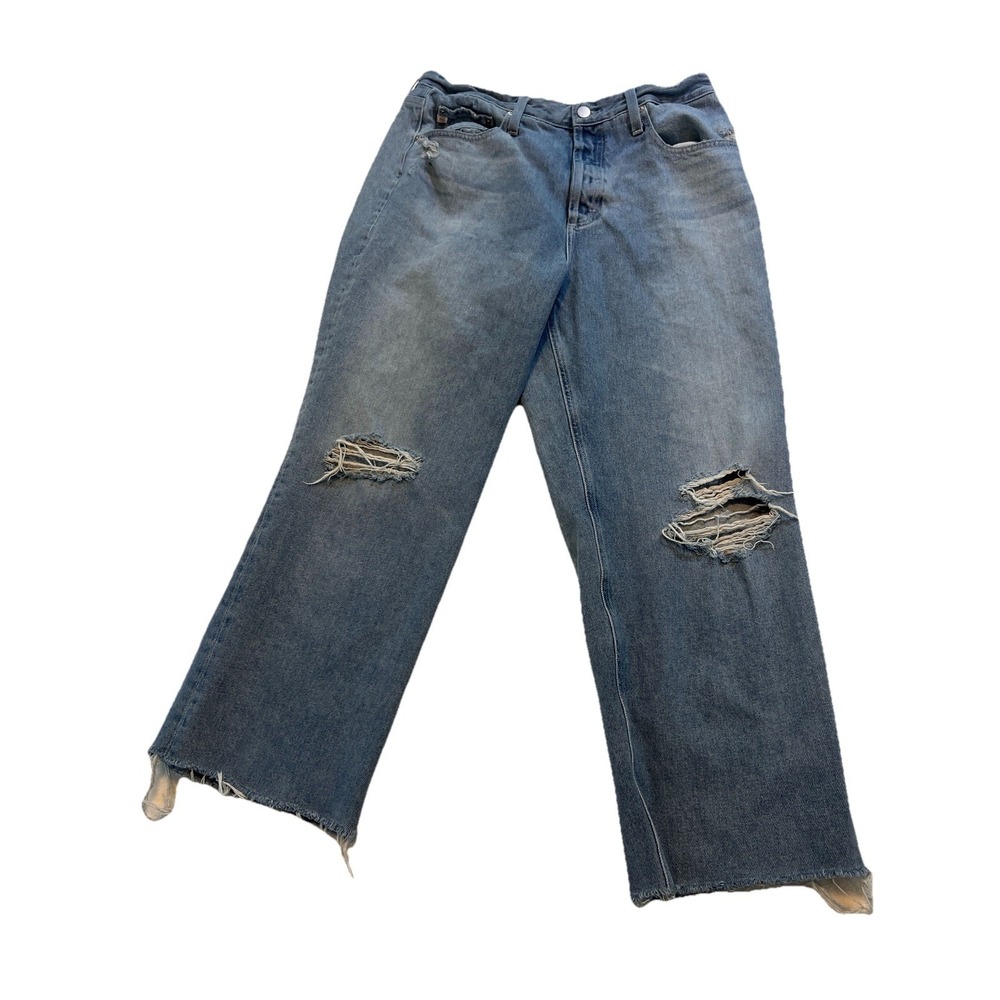 AG Adriano Goldschmied Clove Distressed Relaxed Vintage Straight Jeans 31R